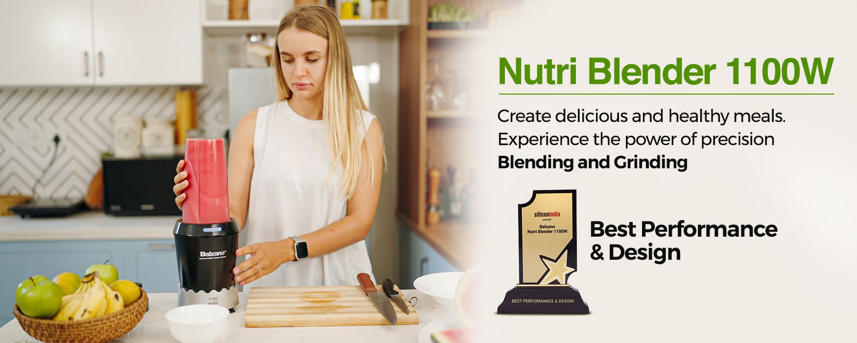 Elevate Your Health Routine with Our 1100W Nutri Blender | Balzano