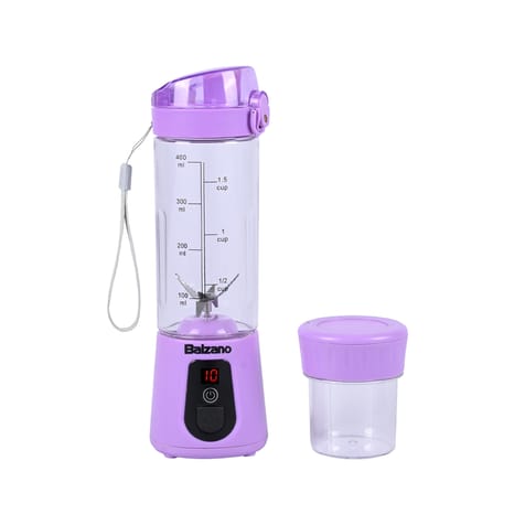 Balzano Portable Blender, Blender for Smoothie and Juices, Crush Ice, Baby Food Blender, Smoothie Blender, Wireless Travel Blender, Juicer Blender, Purple