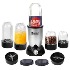 Balzano High Speed Nutri-PRO Bullet Mixer Grinder (Powerful 500W) Blender for Smoothies and Juices/Smoothie Maker - 5 Jars & 2 Blades, Mixer